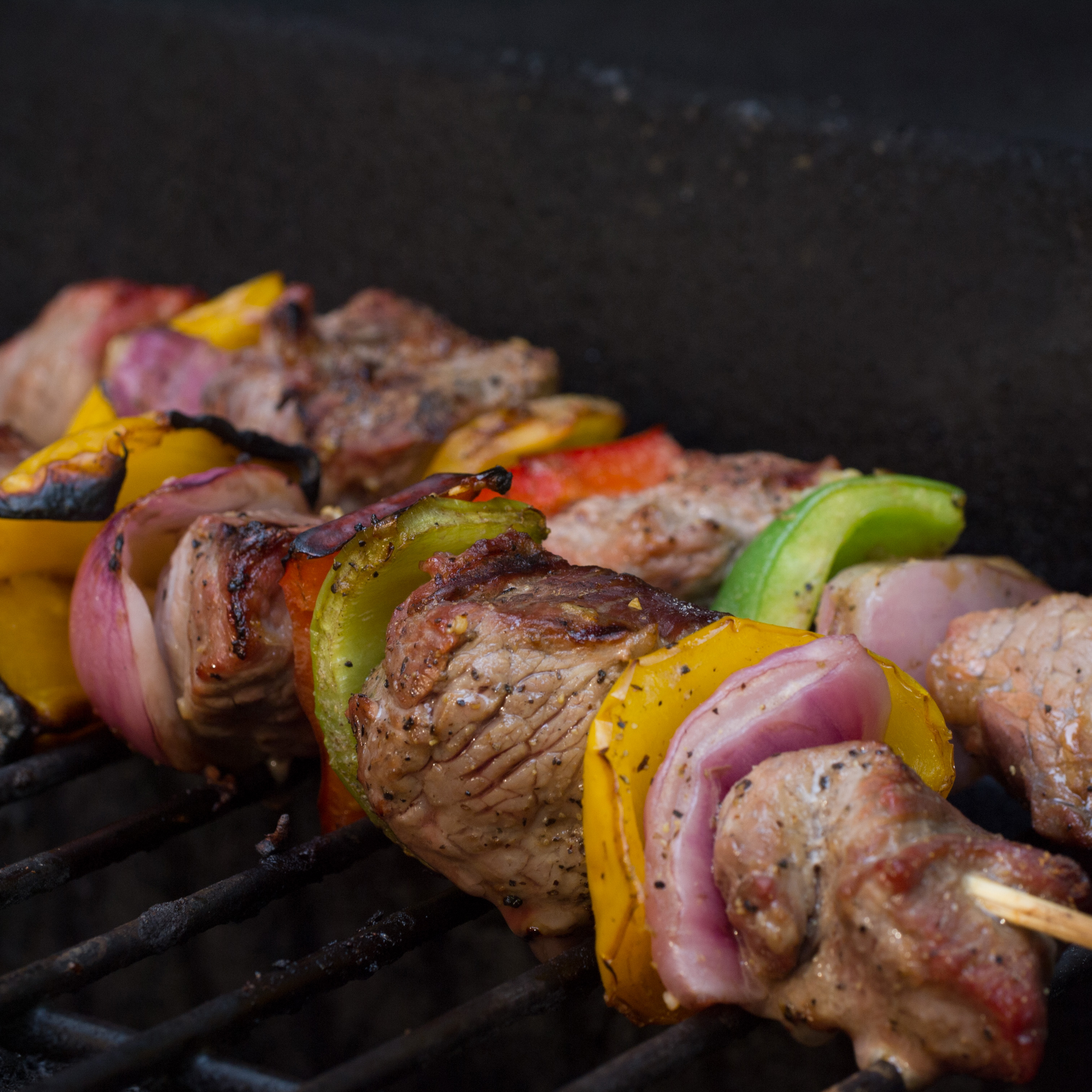 Steak & Vegetable Kabobs on the Grille